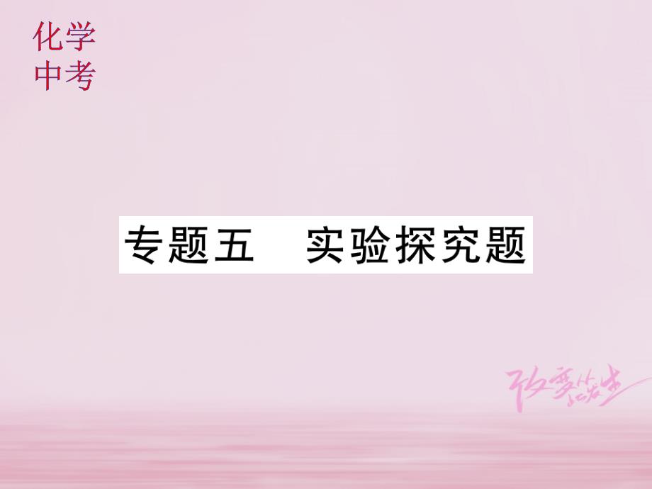 山东省中考化学复习第二部分重点题型突破专题五实验探究题课件_75_第1页