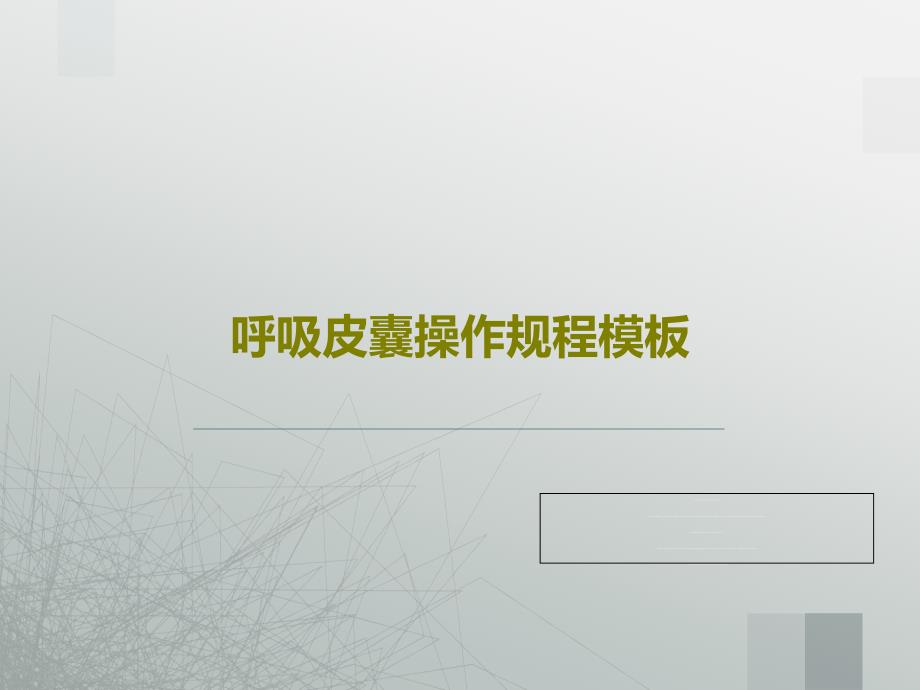 呼吸皮囊操作规程模板共19张课件_第1页