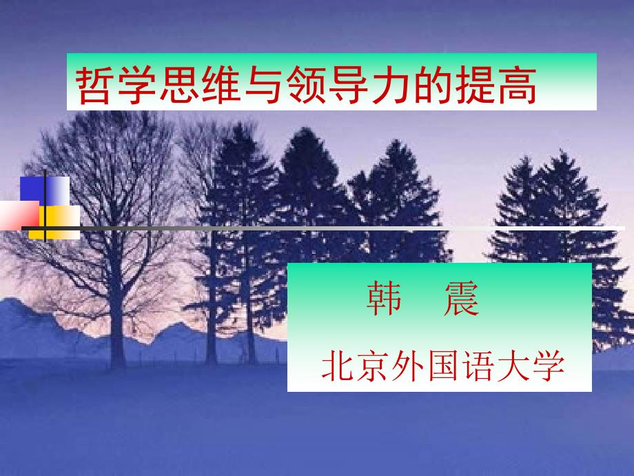 哲学思维与领导力提高课件_第1页