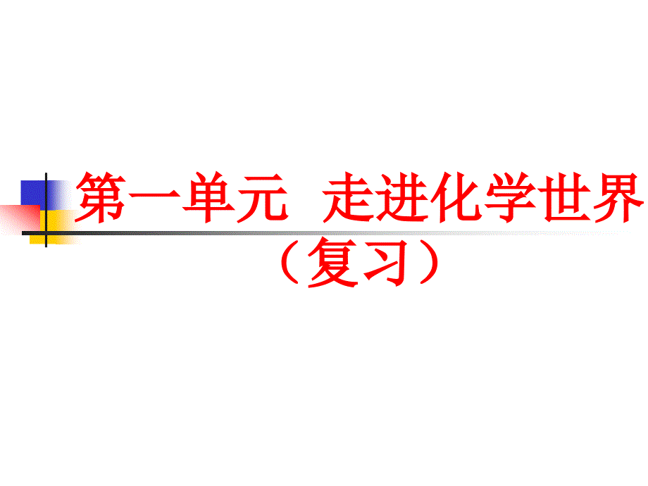 初中化学_走进化学世界复习课件(3份打包)_第1页