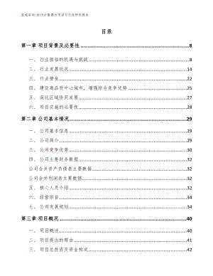 徐州分散墨水项目可行性研究报告（模板参考）