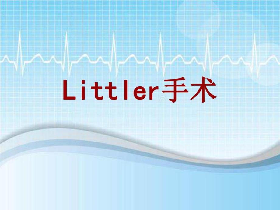 手术讲解模板：Littler手术26张课件_第1页