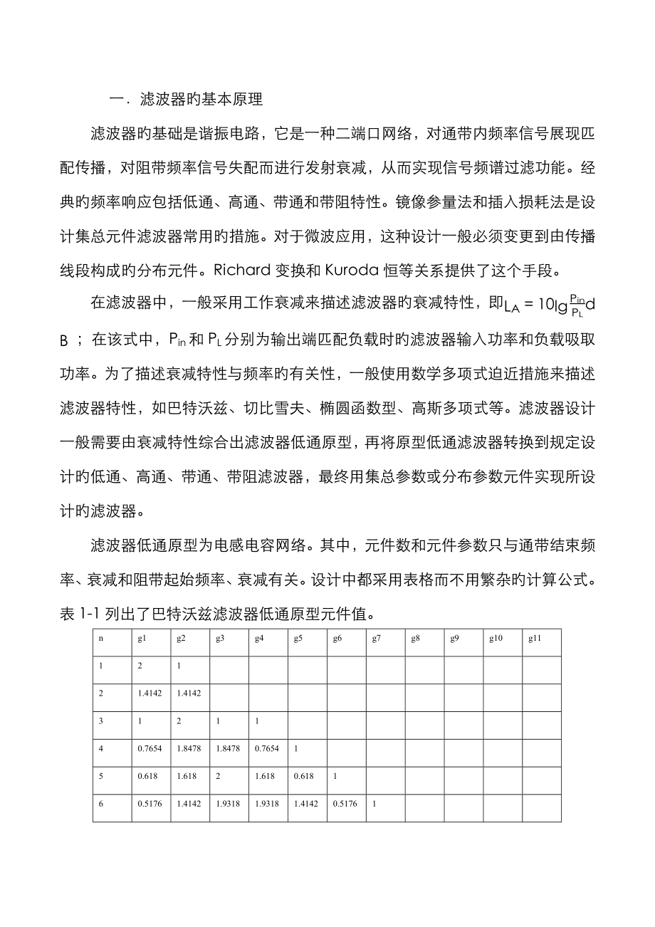 2023年ads滤波器仿真实验报告_第1页