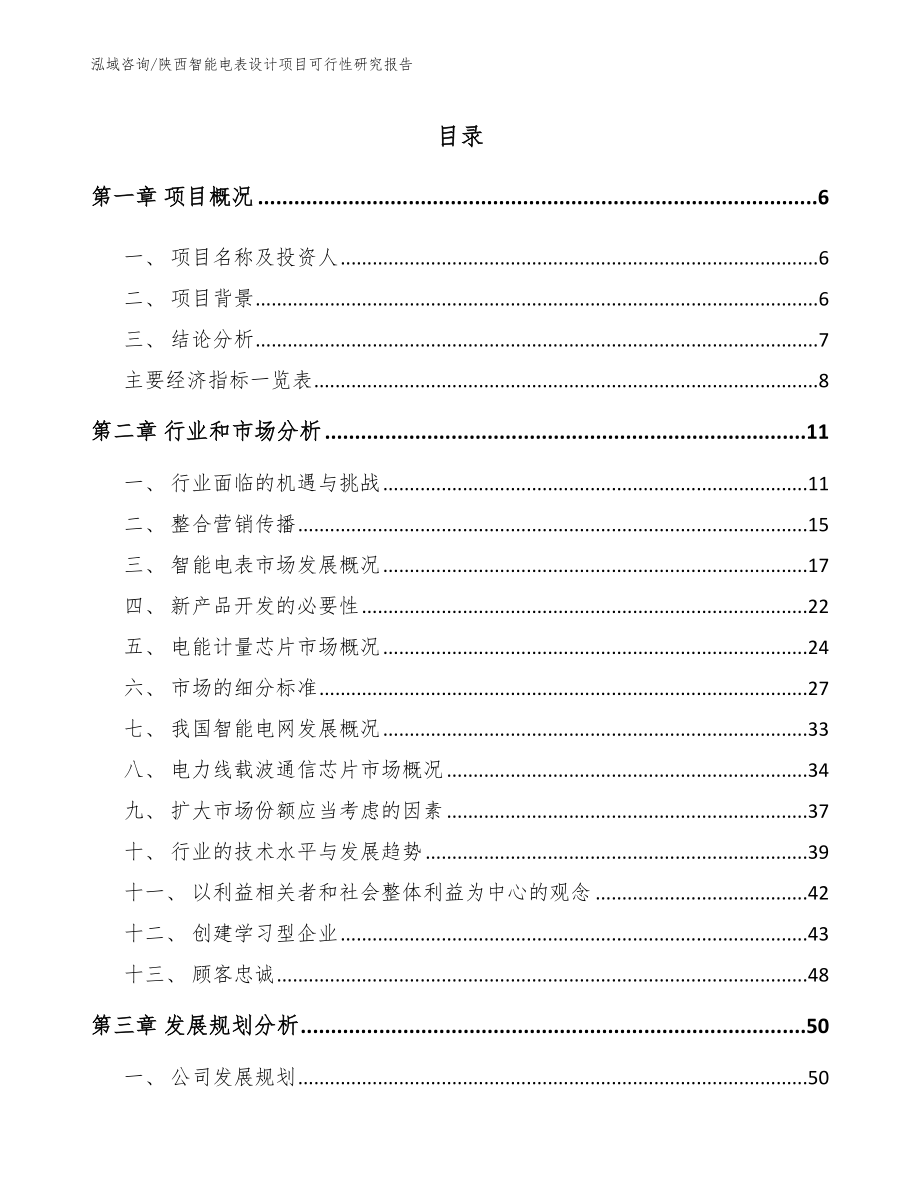 陕西智能电表设计项目可行性研究报告_第1页