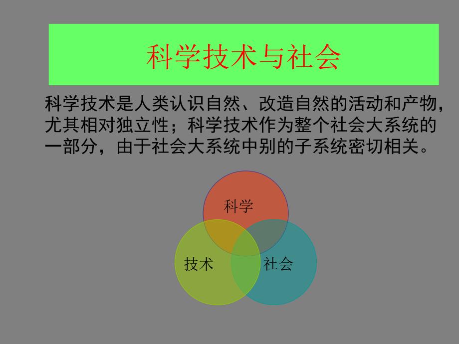 科学技术与社会课件_第1页