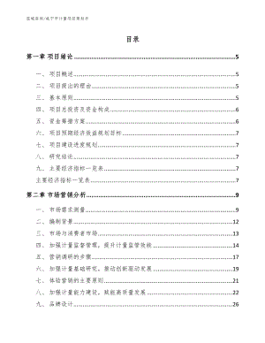 咸宁市计量项目策划书（参考范文）