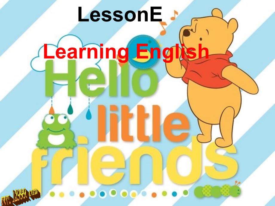 新路径四年级上Lesson E learning english课件_第1页