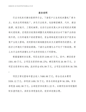 沧州机床研发项目商业计划书（范文）