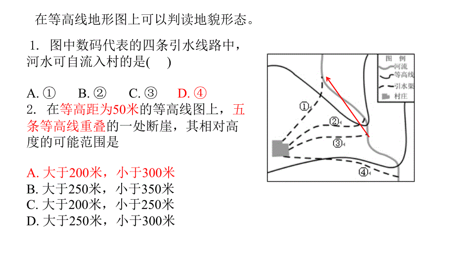 教育专题：等高线练习讲解_第1页