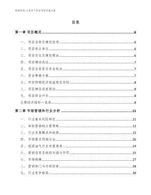 江苏井下作业项目实施方案（参考模板）