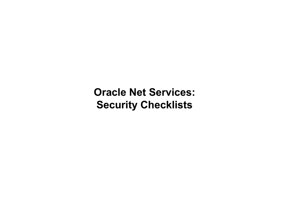 Oracle英文版培训课件之Security：les_19_第1页