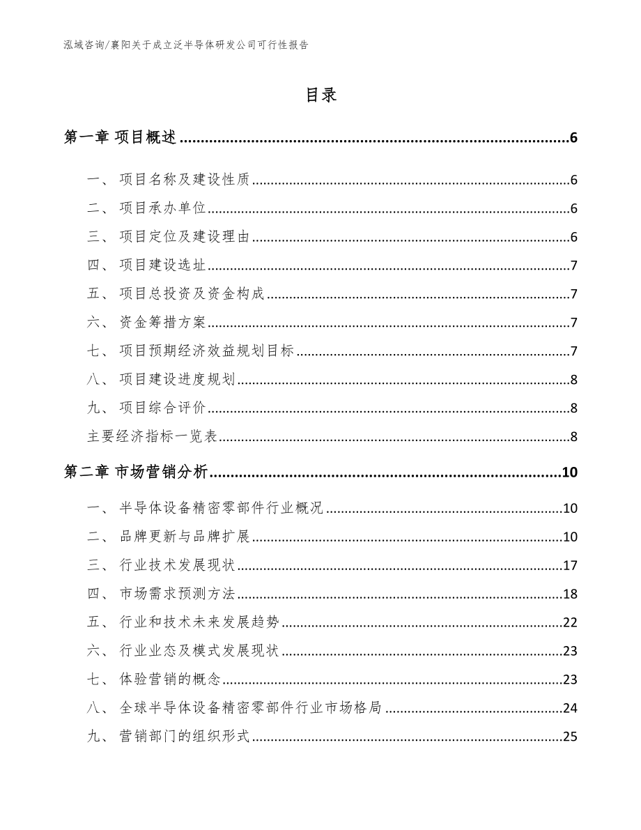 襄阳关于成立泛半导体研发公司可行性报告_第1页