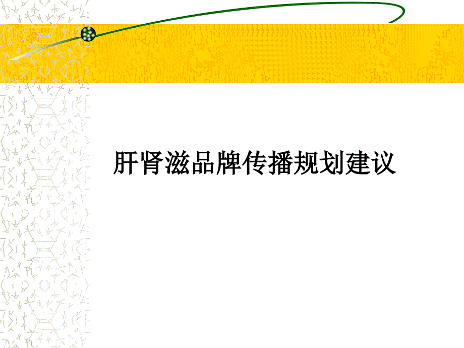 肝肾滋品牌传播规划建议课件_第1页