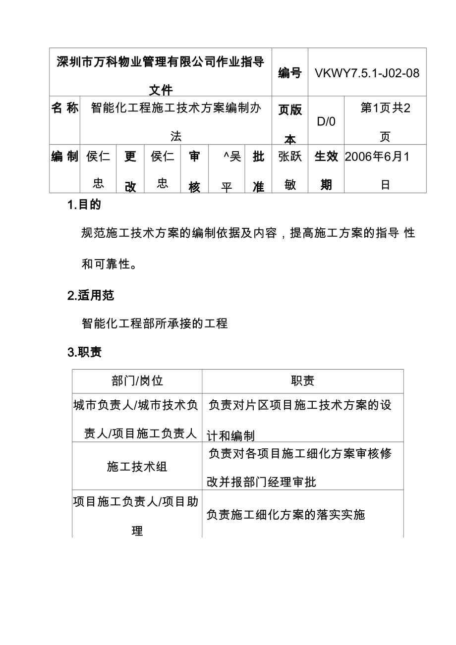 智能化工程施工技术方案编制制度_第1页