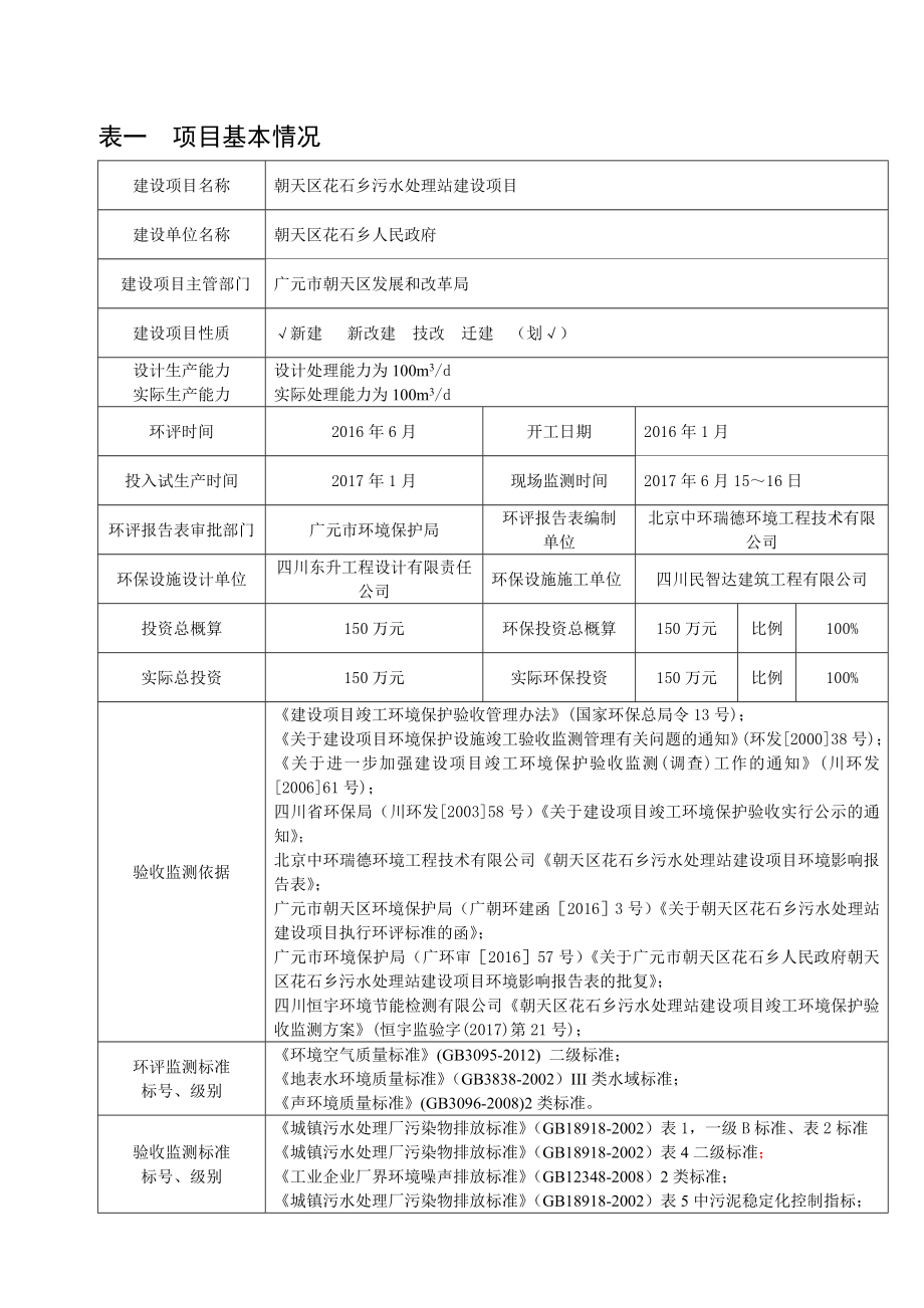 表一项目基本情况_第1页