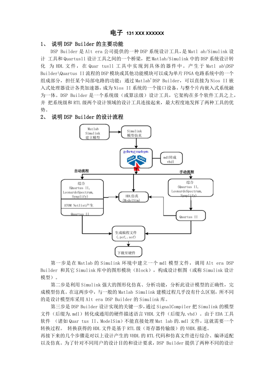 DSP Builder的功能和流程_第1页