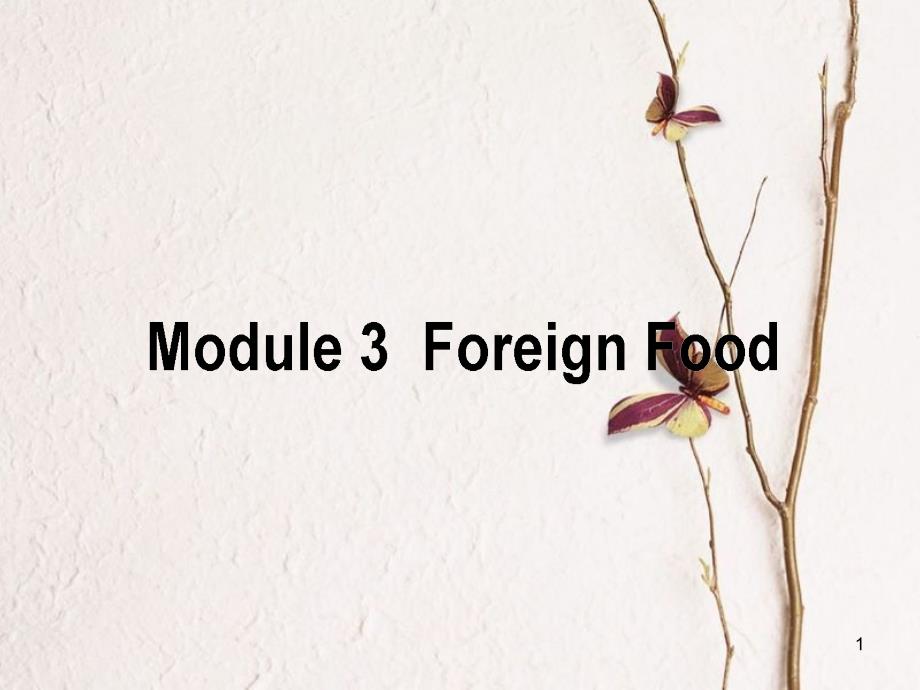 高考英语二轮复习 Module 3 Foreign Food课件 外研版选修8_第1页