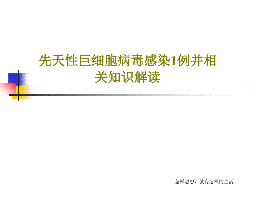 先天性巨细胞病毒感染1例并相关知识解读课件_第1页