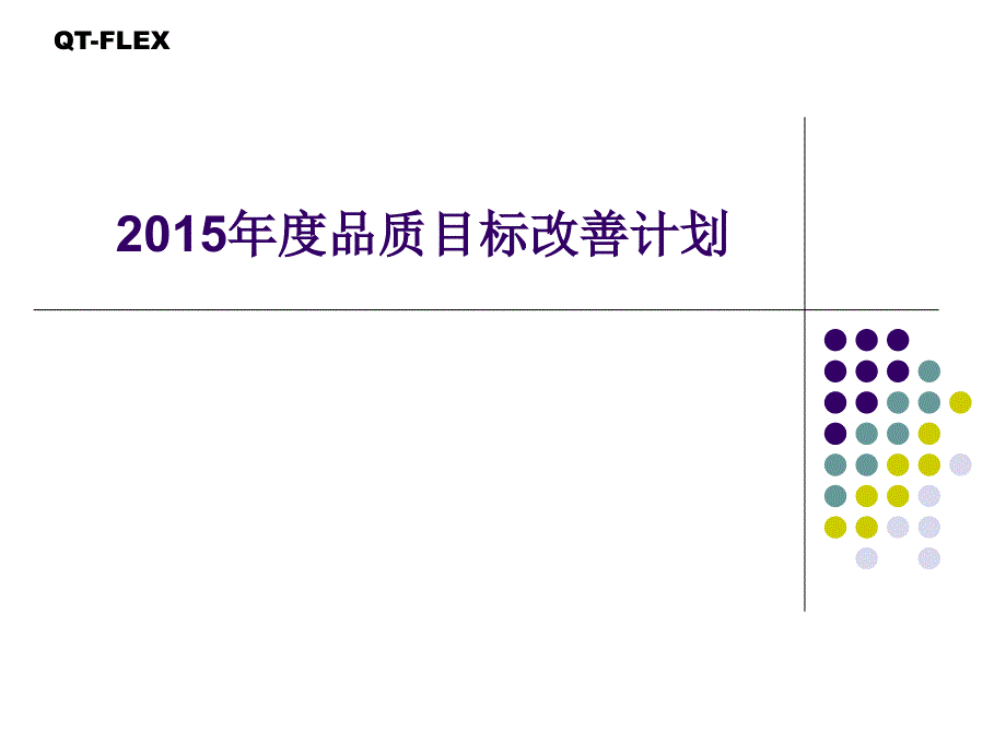 2015年度品质目标改善计划_第1页