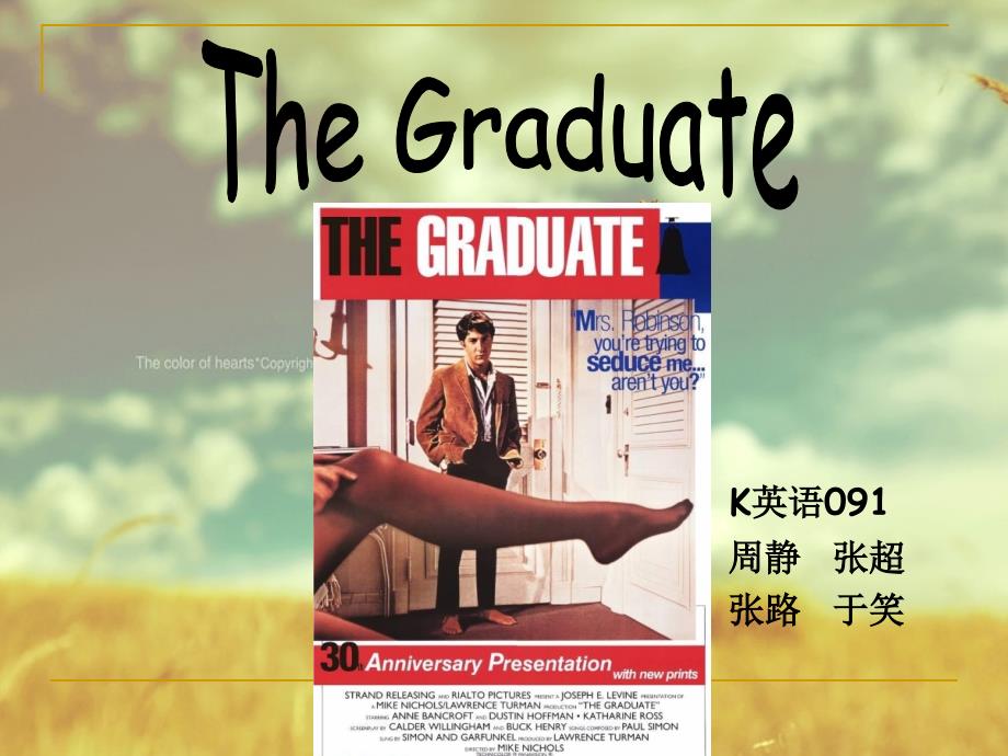 TheGraduate电影《毕业生》_第1页