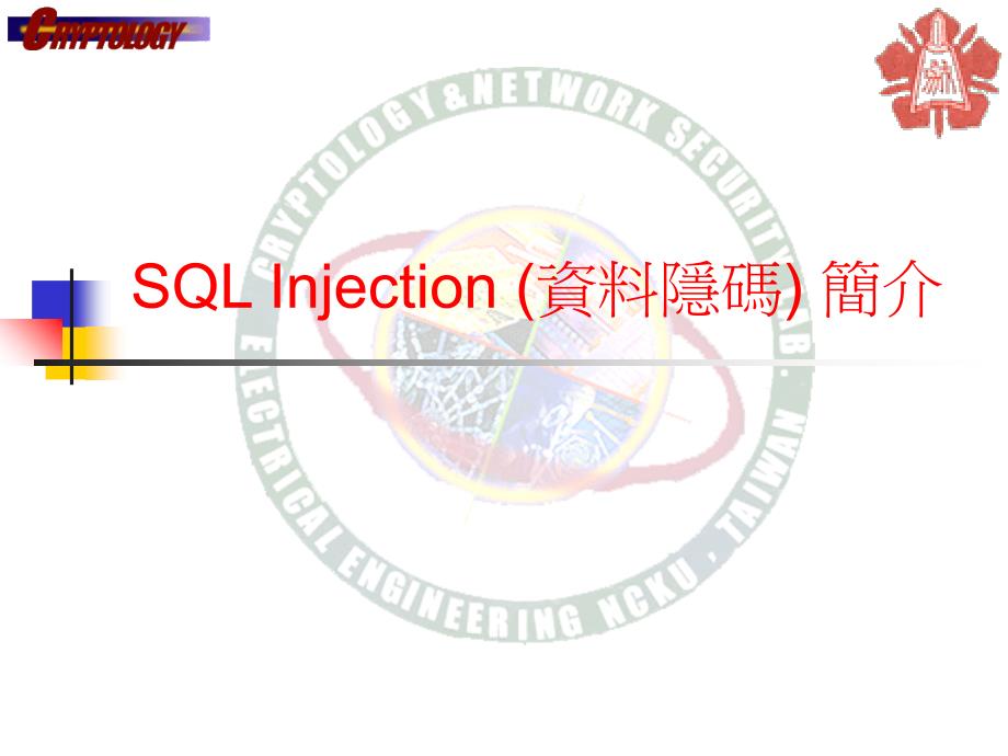 SQLInjection(资料隐码)简介_第1页