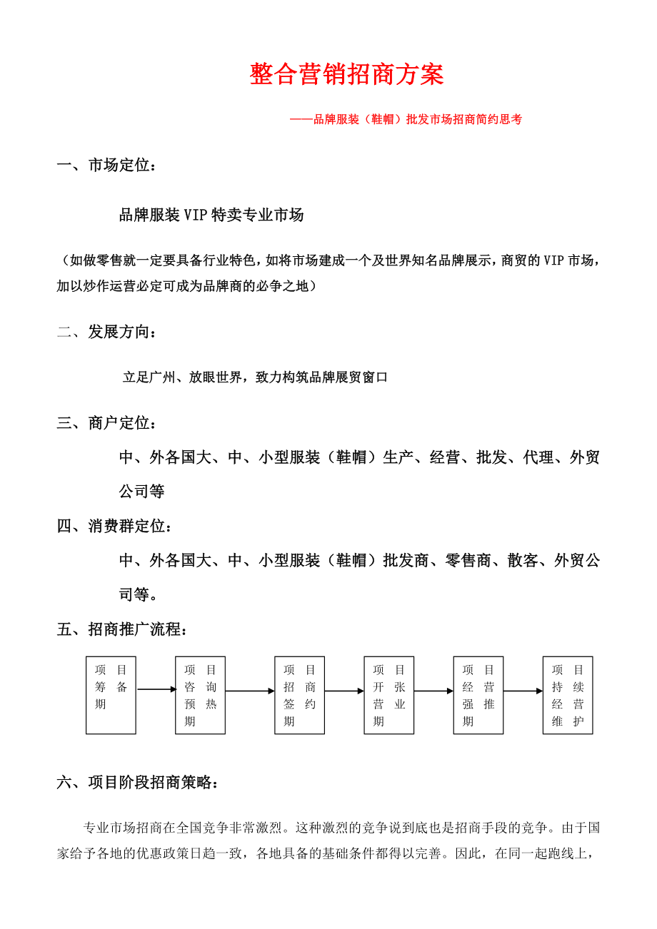 服装整合营销招商方案_第1页