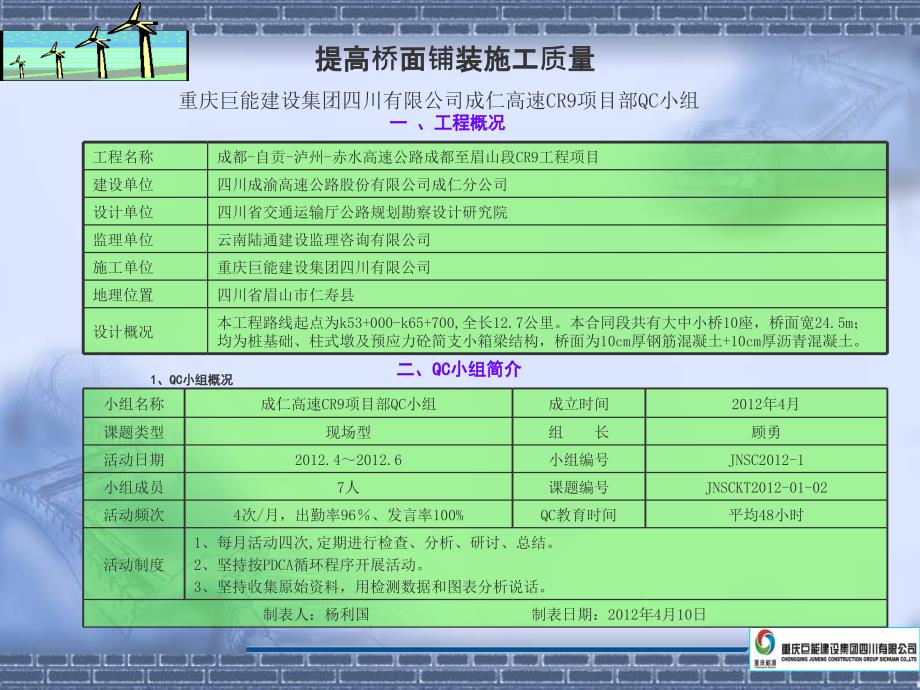 QC提高桥面铺装外观施工质量_第1页