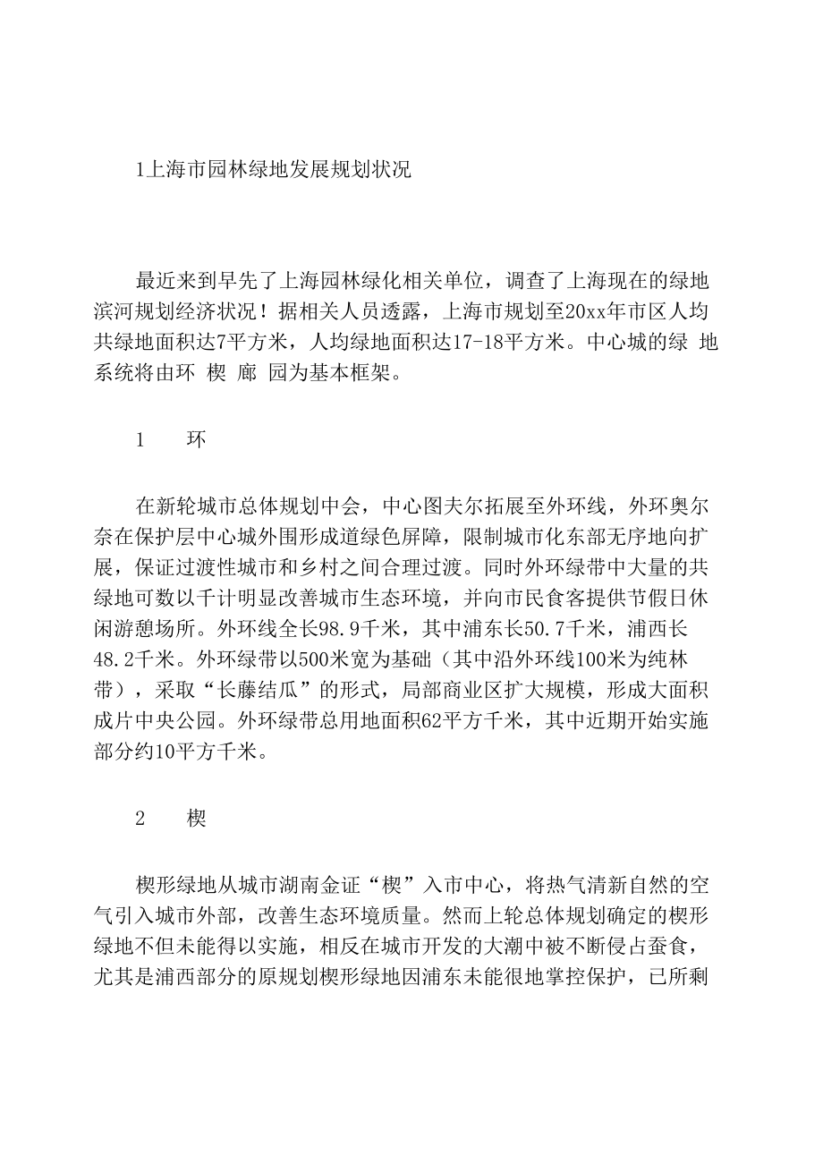 上海园林绿地调查报告_第1页