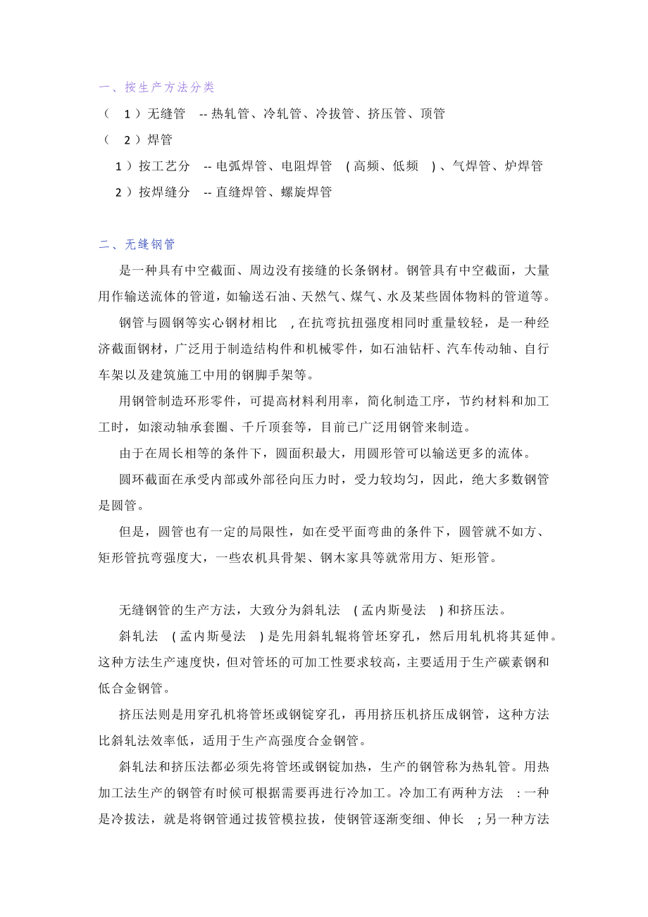 钢管的分类及设计相关规定_第1页