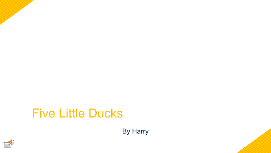 FiveLittleDucks五只小鸭_第1页