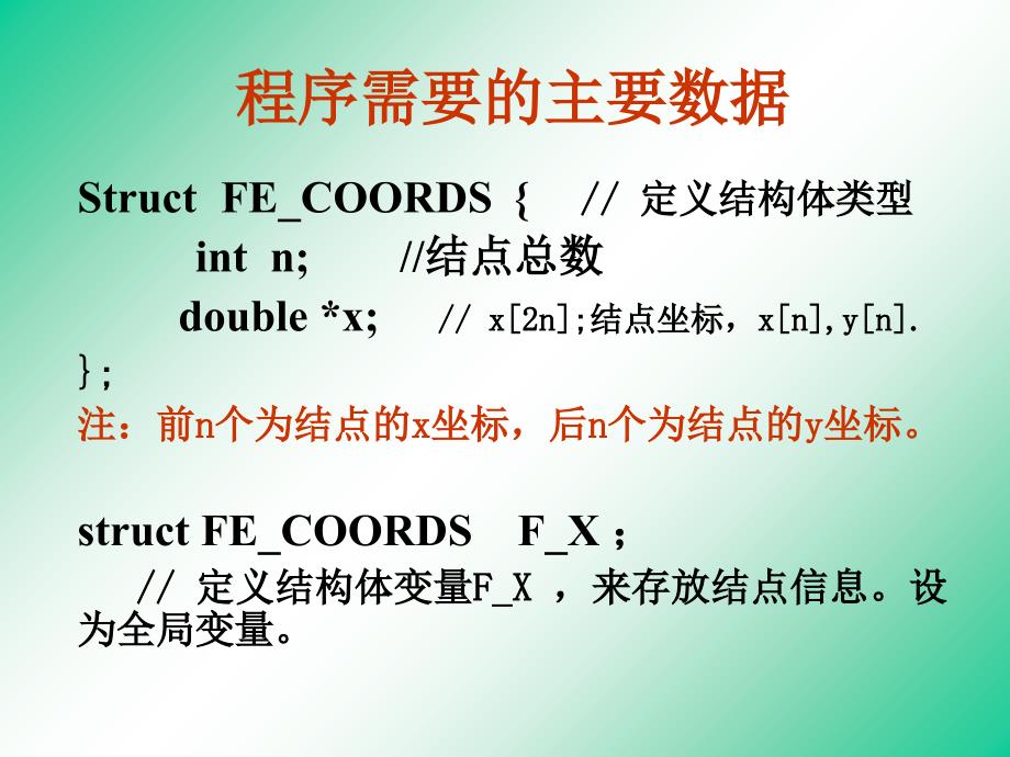 C语言程序设计等参元程序流程_第1页