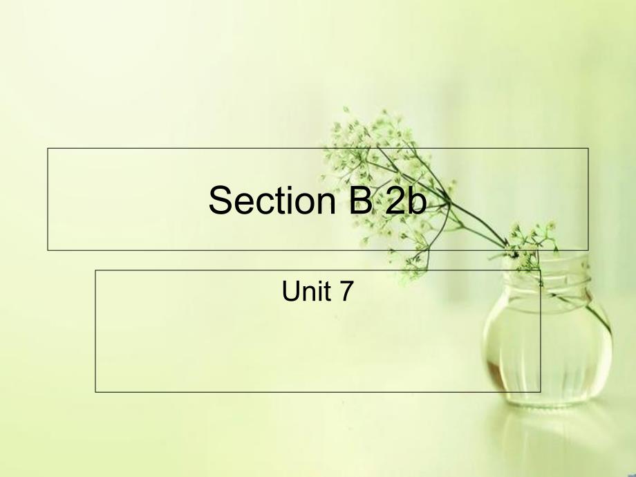 SectionB2b八年级下册英语第七单元_第1页