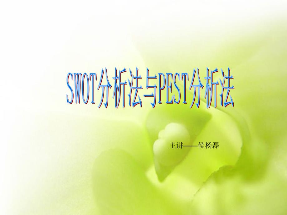 《Swot与Pest分析法》PPT课件_第1页