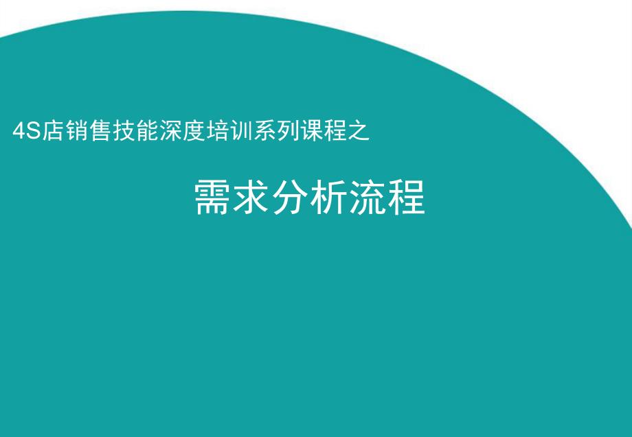 4S店销售流程需求分析_第1页