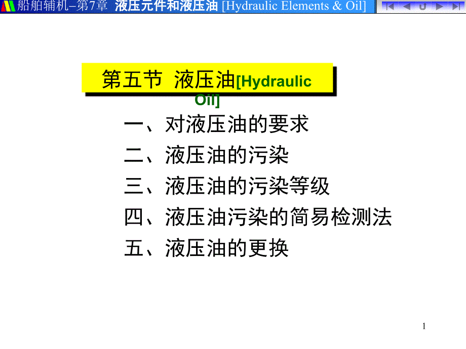 《液压油的管理》PPT课件_第1页