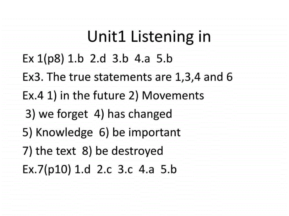 新视界大学英语听说2listening in部分答案_第1页