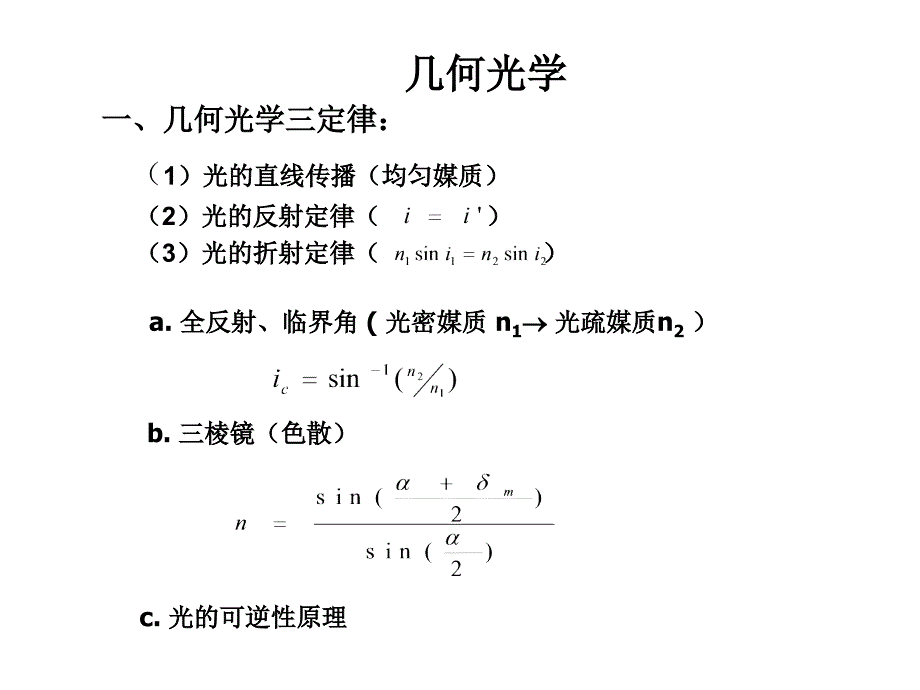 光学之第一章总结_第1页