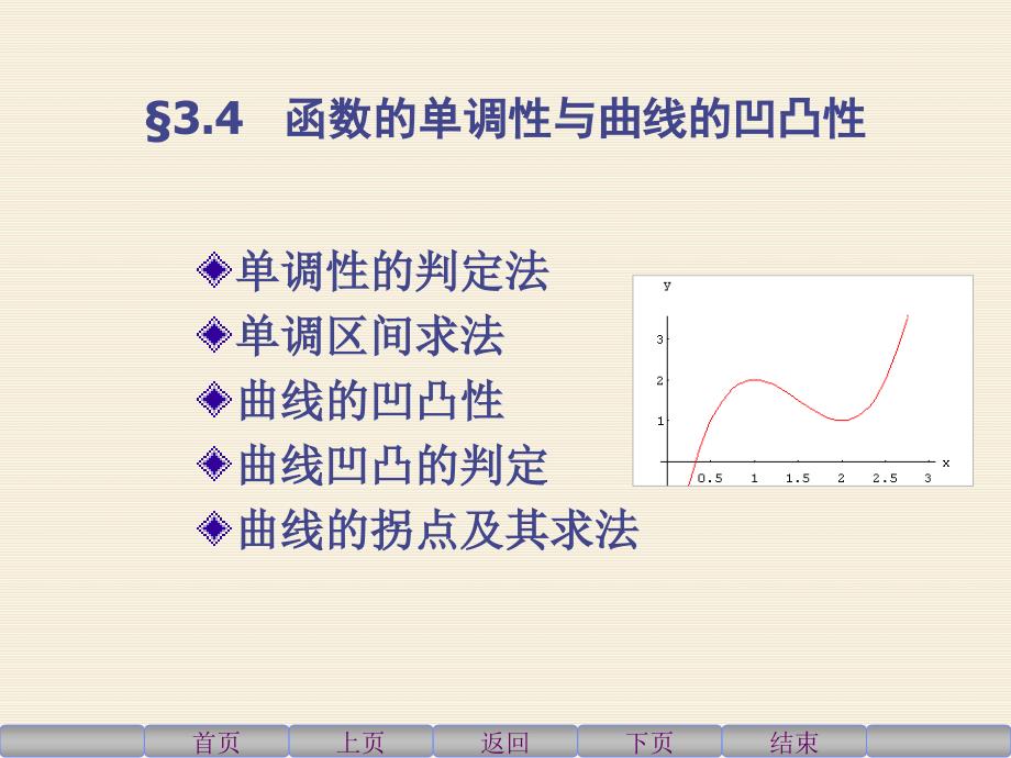 函数的单调性与曲线的凹凸性_第1页