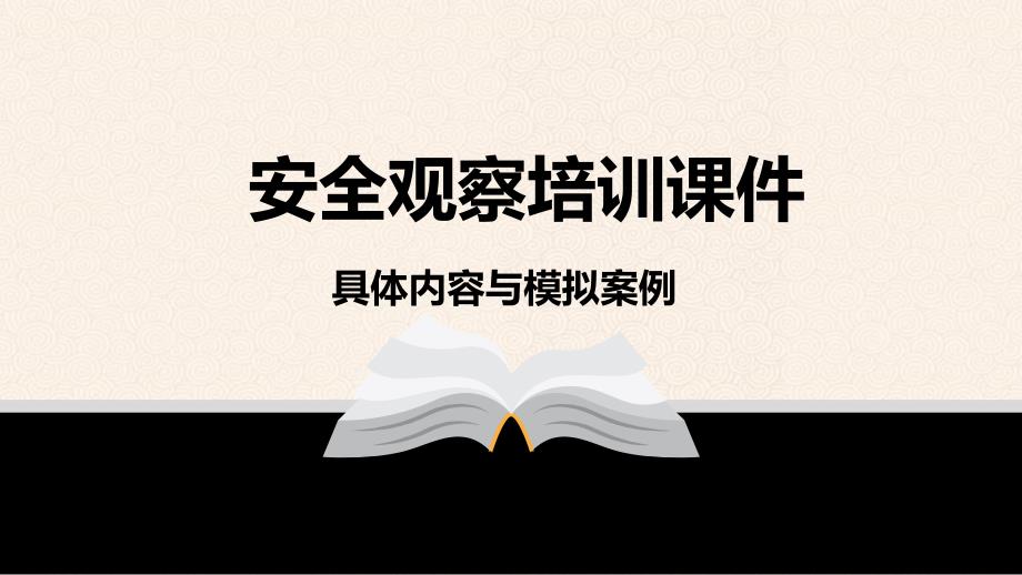 具体内容与模拟案例-安全观察培训_第1页