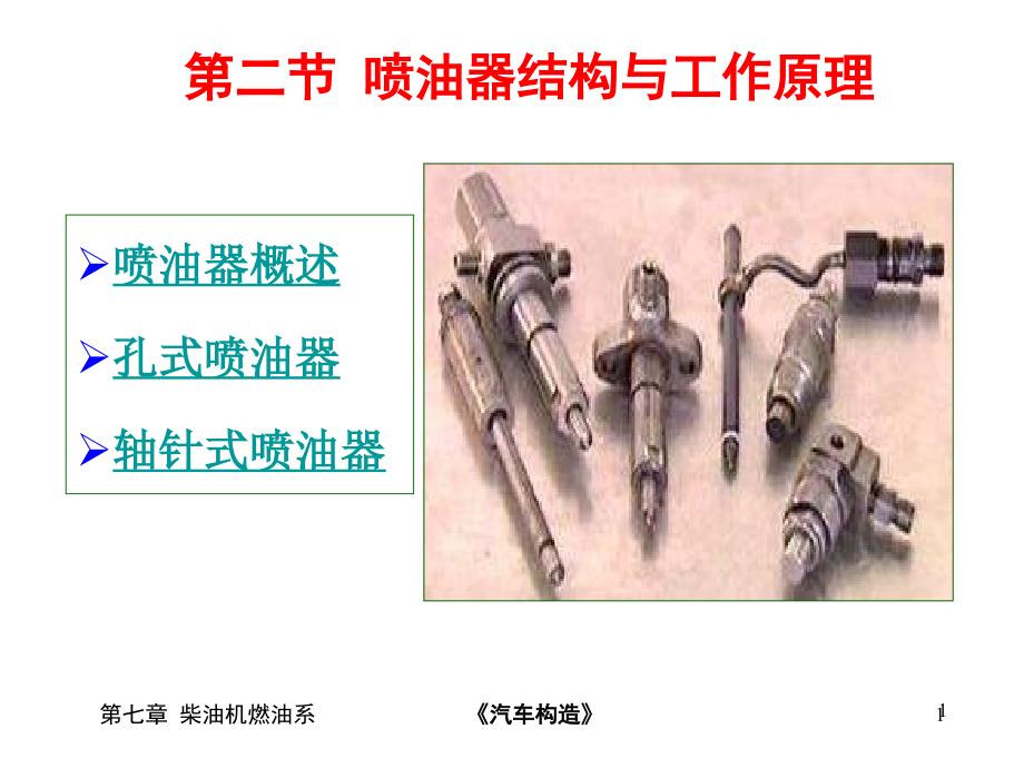 喷油器结构与工作原理_第1页