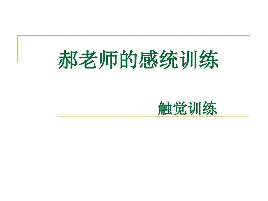 感觉统合训练实训_第1页