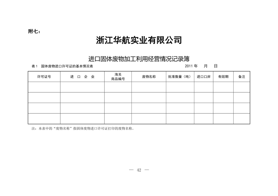 进口固体废物加工利用经营情况簿_第1页