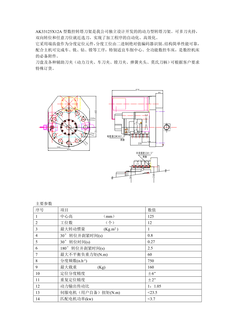 AK33125X12A型数控动力_第1页