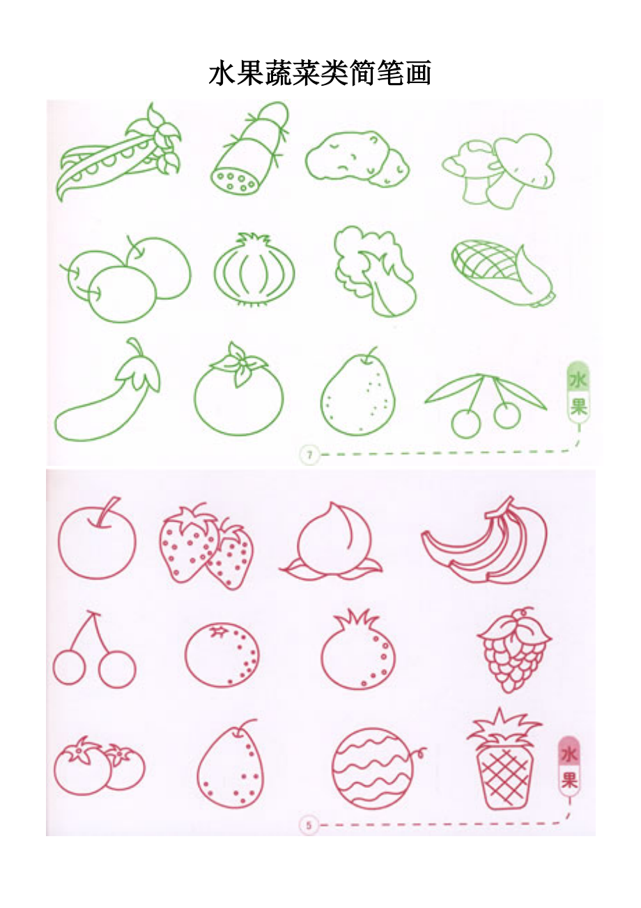 水果蔬菜类简笔画_第1页