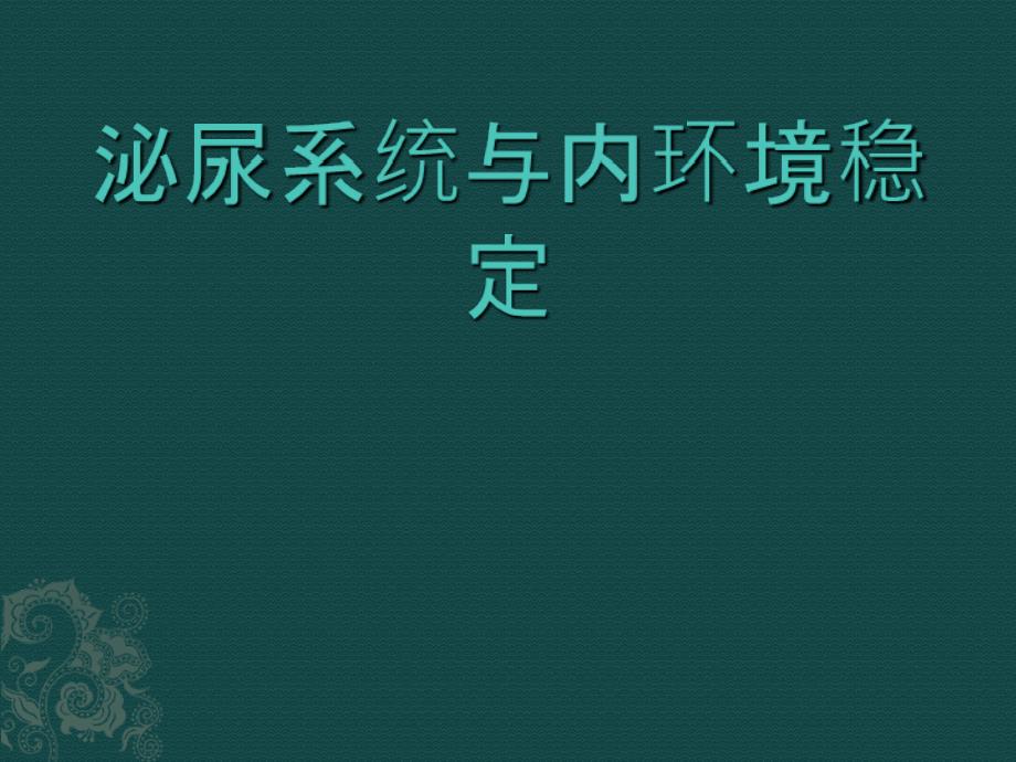 泌尿系统内环境稳定_第1页