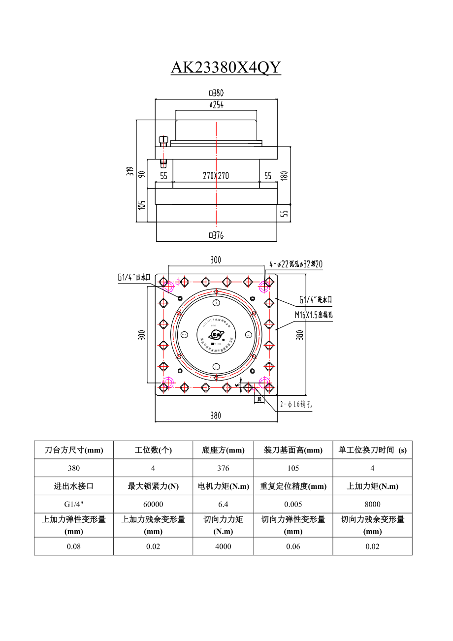 AK23380X4QY數(shù)控轉(zhuǎn)塔刀_第1頁