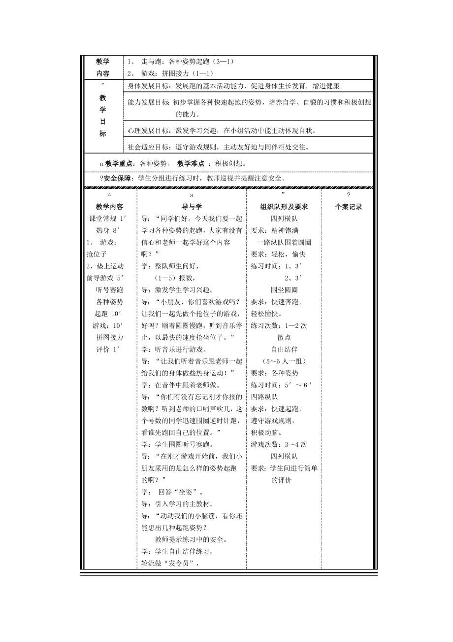 各种姿势起跑_第1页