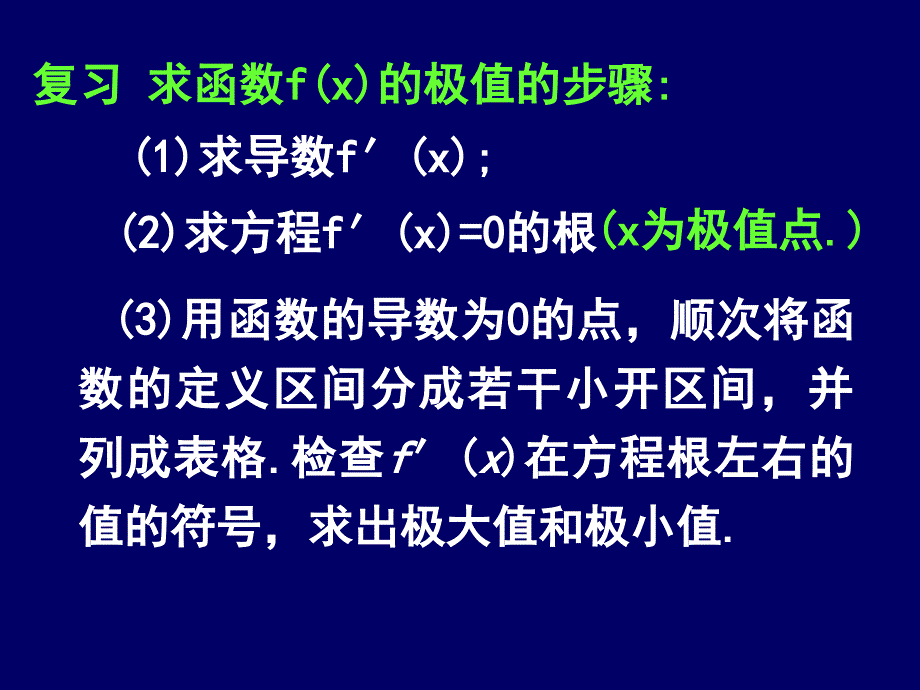 用导数求函数的最大值与最小值_第1页