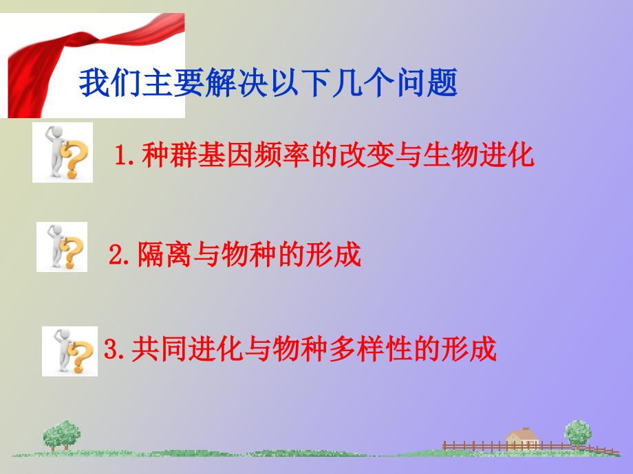 现代生物进化理论的主要内容实用好_第1页