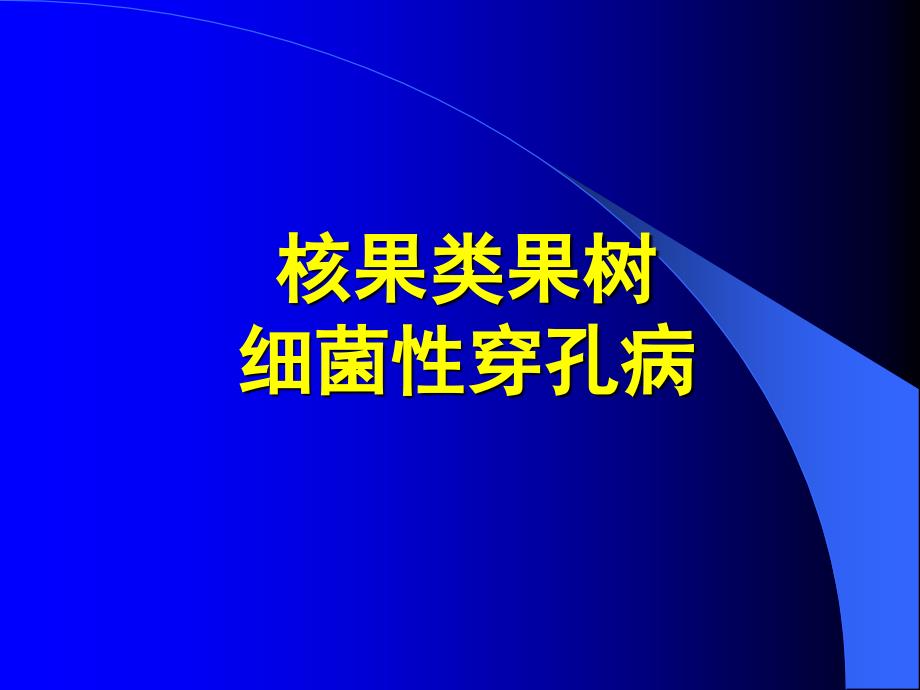 核果类果树细菌性穿孔病_第1页